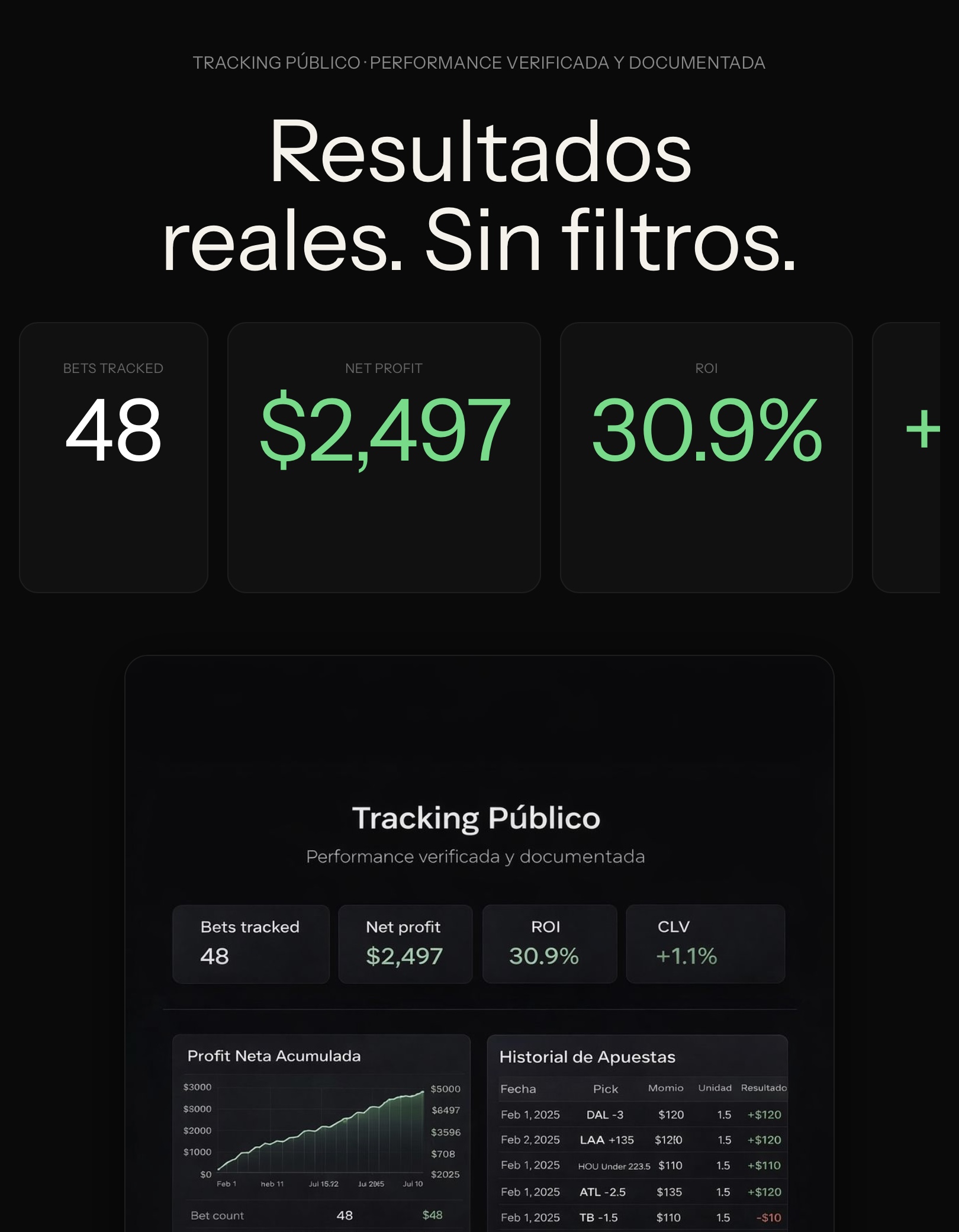 Sebasbldr — Resultados reales tracking stats on tablet